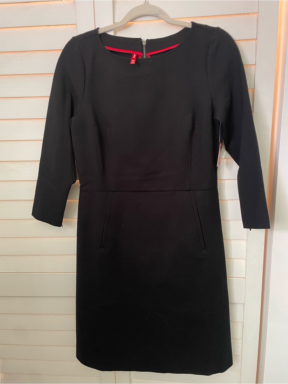 Classic Black Sheath Dress By Spanx Elegant A line Women's Dress size Medium NWT